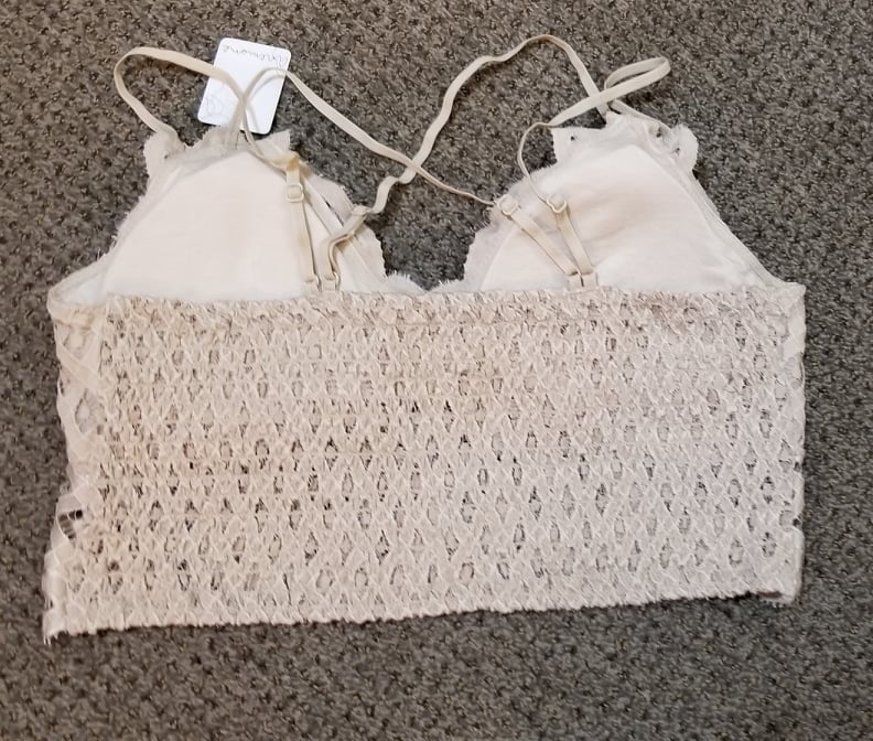 Plus Size Crochet Lace V Neck Bralette