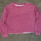 Washed French Terry Cropped Sweatshirts