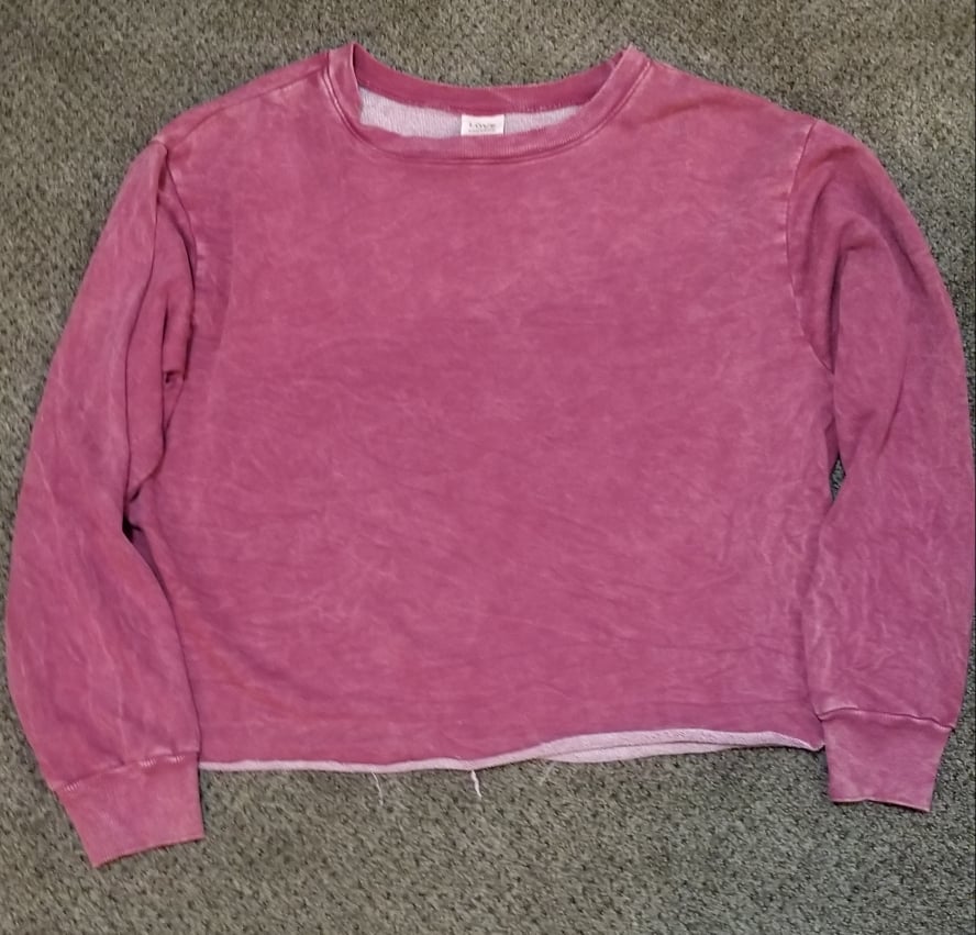 Washed French Terry Cropped Sweatshirts