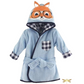 Hudson Baby Cotton Animal Face Bathrobe, Nerdy Fox