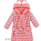 Hudson Baby Cotton Rich Bathrobe, Girl Fox