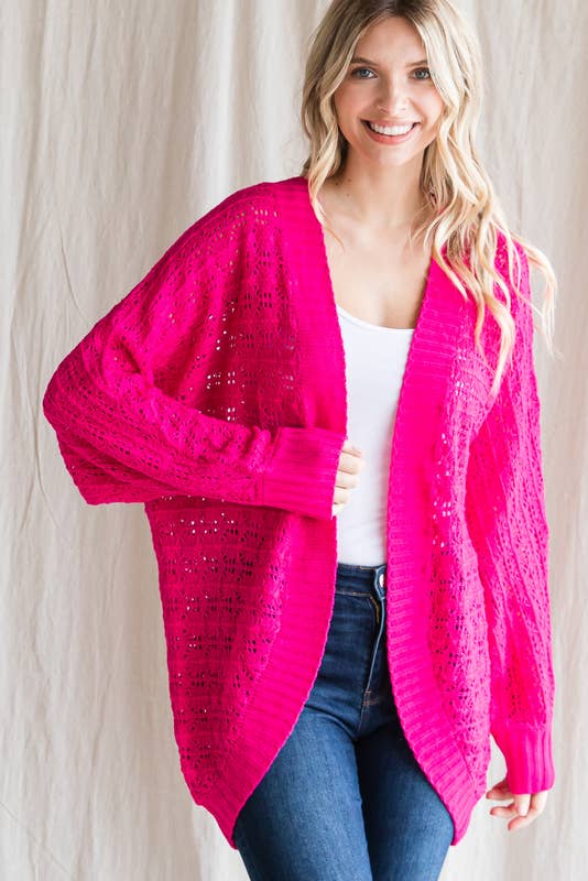 Hot Pink Cardigan